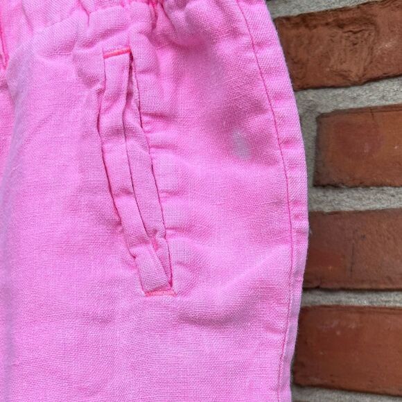 Lilly Pulitzer Lilo Linen Shorts in Neon Pink - Picture 4 of 8